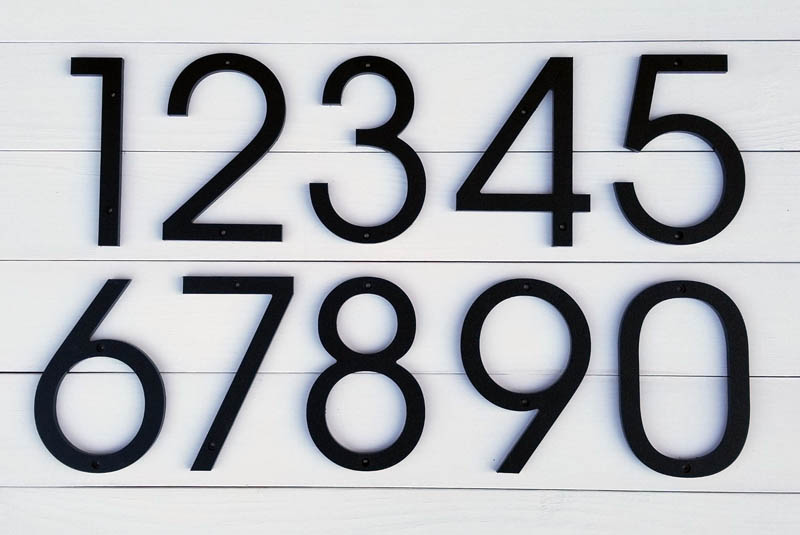 Modern House Numbers