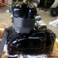 Gloss black triumph parts