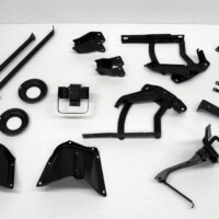 misc pieces all coated black