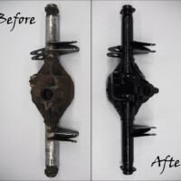 Differential powder coated gloss black