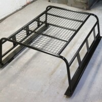 Gloss black roof rack