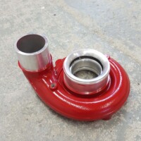 Turbo housing in fire engine red
