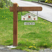 LP 24 custom metal sign