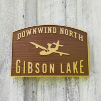 HDU lake sign