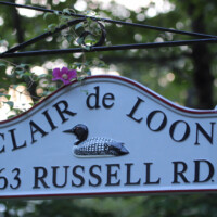 Cast metal LP24 sign with hanging bracket