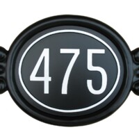 C16 cast metal sign