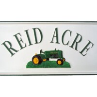 R24 cast metal sign