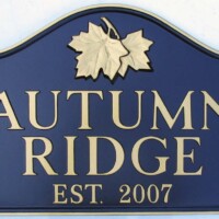 Metal House Sign