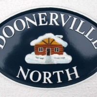 Oval 16 custom sign