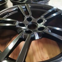 Gloss Black Powder Coated Wheels