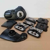 Black powder coated parts
